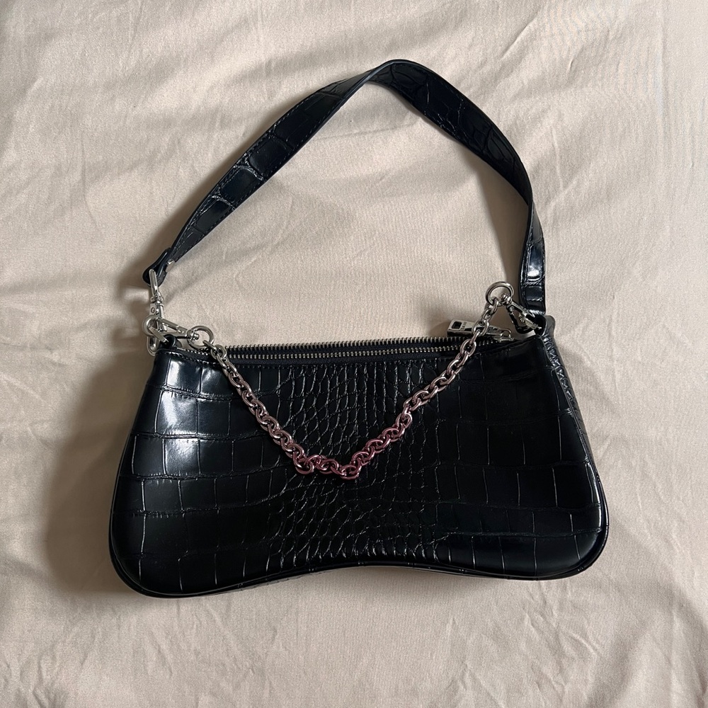 JW PEI croc shoulder bag